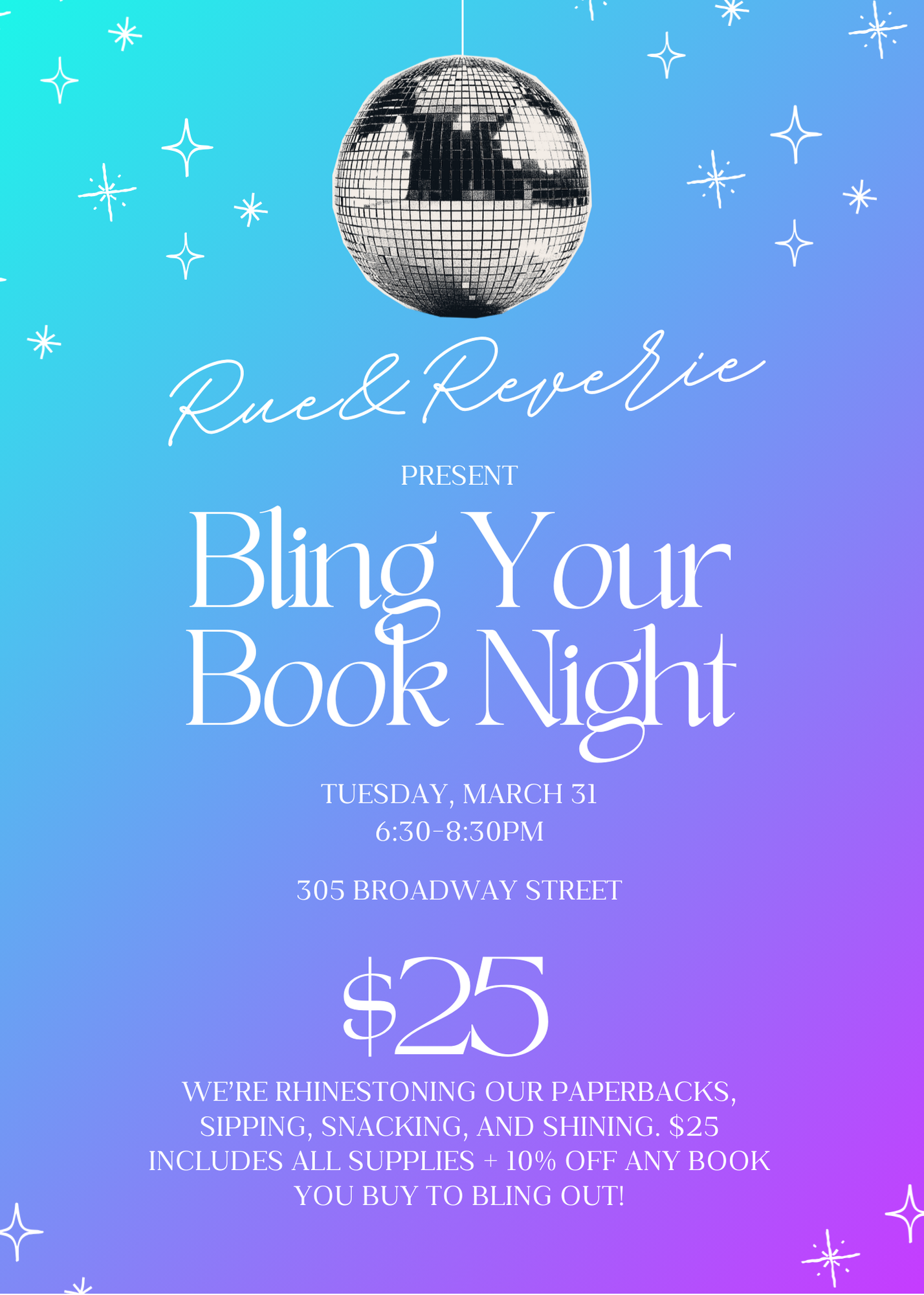 Bling Your Book Workshop 3/31