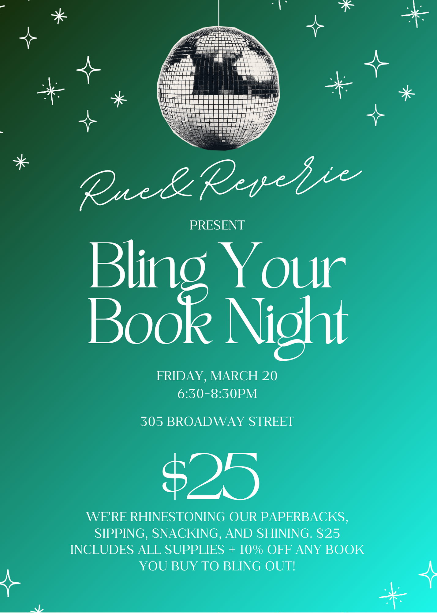 Bling Your Book Workshop 3/20