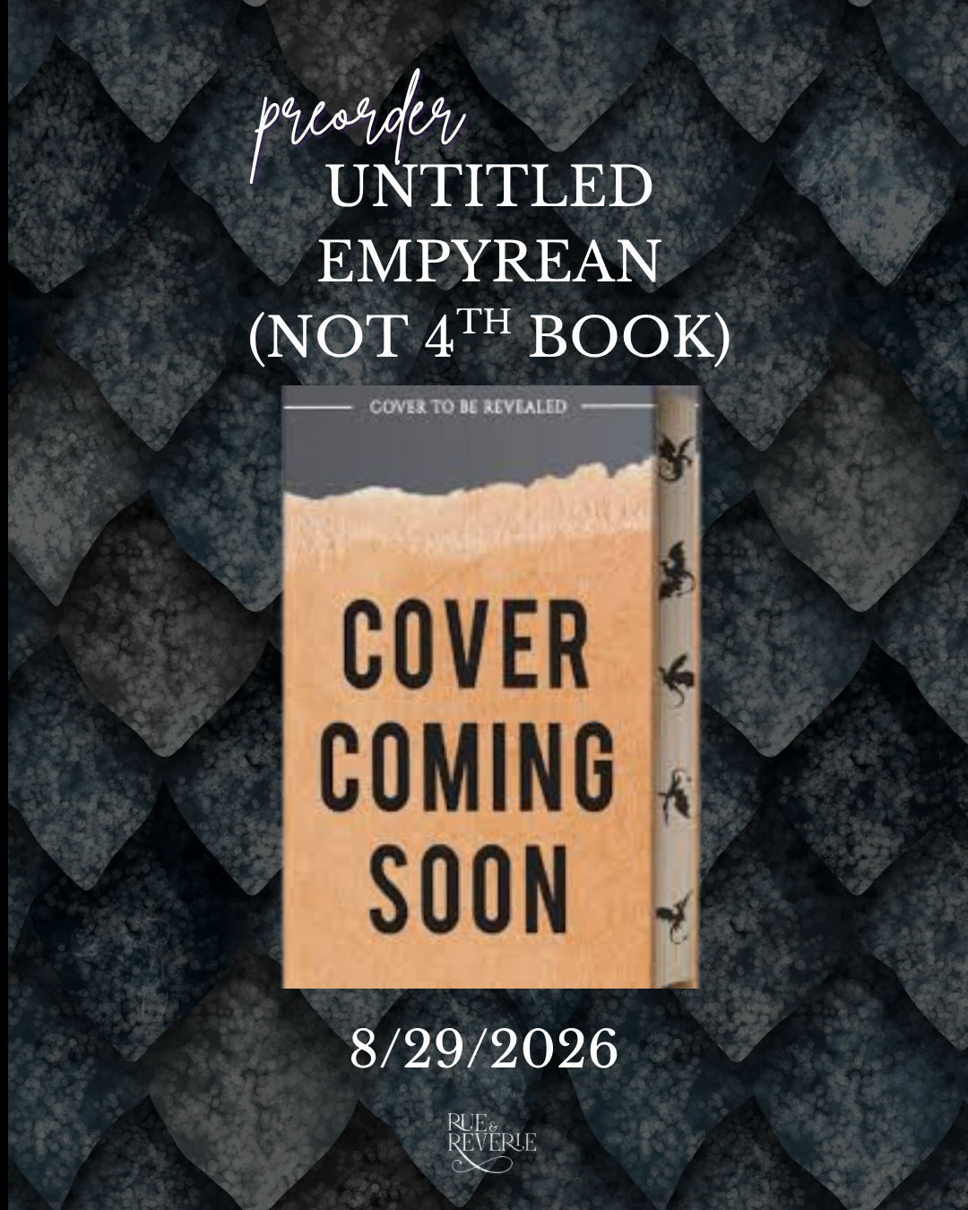 Pre-Order Untitled Empyrean Book by Rebecca Yarros Release Date 8/29